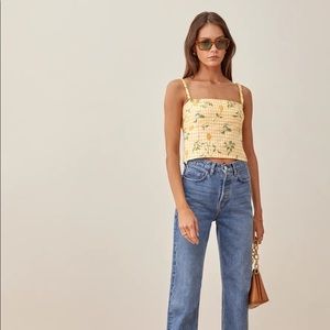 Reformation Rind Linen Top